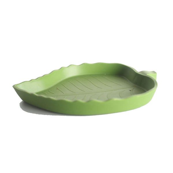 Abu I Pet Reptile Feeder Small Green Leaf shaped Dish food water bowl