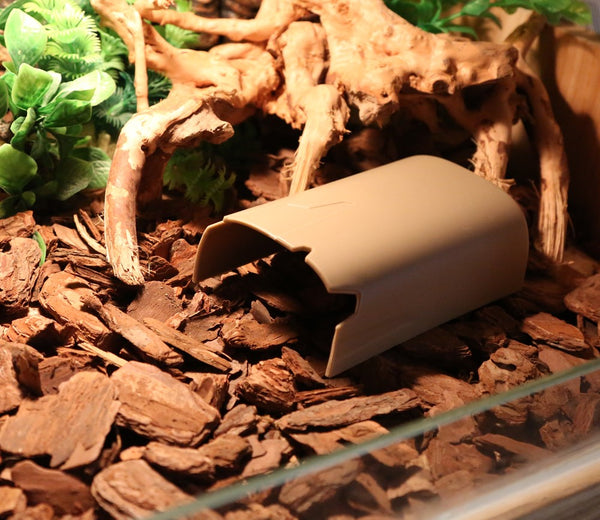 Abu I Pet Tree hole plastic hiding cave Reptile Box shelter Hole House Landscape