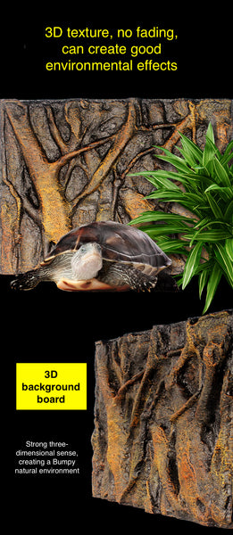 Abu I Pet 3D Foam Backgrounds Reptile Tank Board and Habitat Decoration 9 Styles