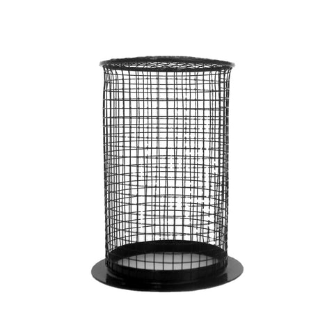 Abu I Pet Reptile Anti-Scald Lamp Mesh Cover Round for Heat Lamp Holder Black(S)