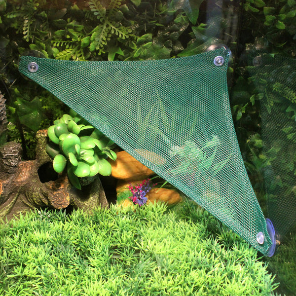 Abu I Pet Reptile perches Soft Bed mesh Hammock Green for Gecko Lizard