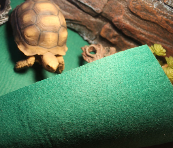 Abu I Pet Washable Reptile Carpet Fiber Pet Mat Substrate Liner - Green