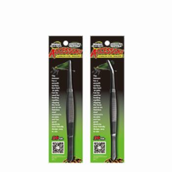 Abu I Pet reptiles Stainless steel tweezer with two type option Straight/Elbow