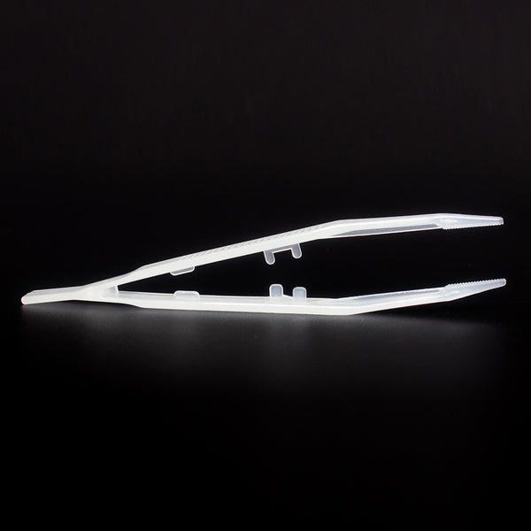 Abu I Pet 18cm Plastic Luminous tweezer Feeding Tongs Straight for reptile White