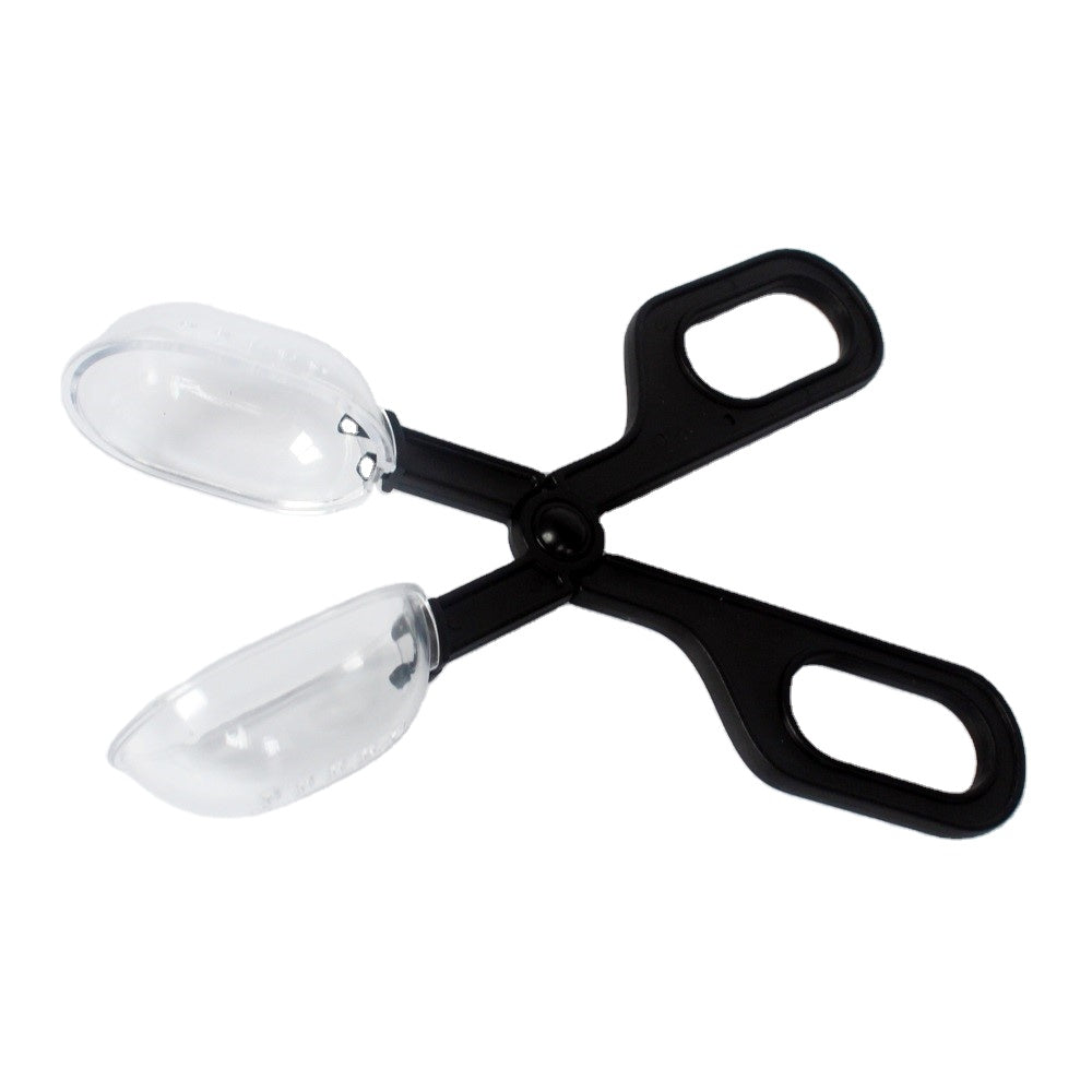 Abu I Pet Reptile Feeding Tools Plastic Tongs live insect clip for Reptile black