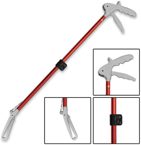 Abu I Pet Foldable Red Hook Snake Tongs Grabber Handling Catcher Tool Wide Jaw