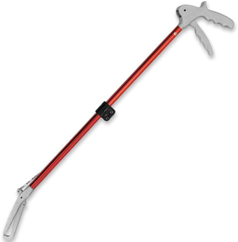 Abu I Pet Foldable Red Hook Snake Tongs Grabber Handling Catcher Tool Wide Jaw